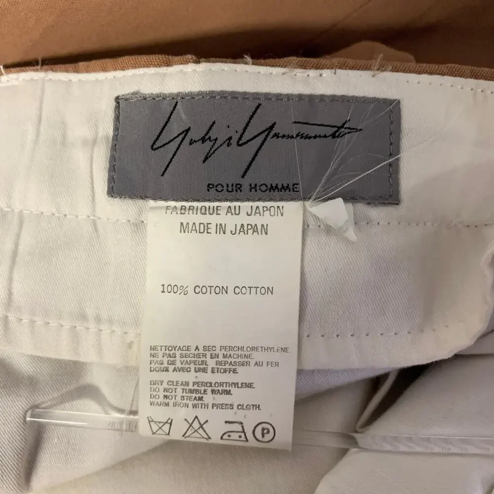 YOHJI YAMAMOTO Chest Size 50 Tan Cotton 40 33 Suit